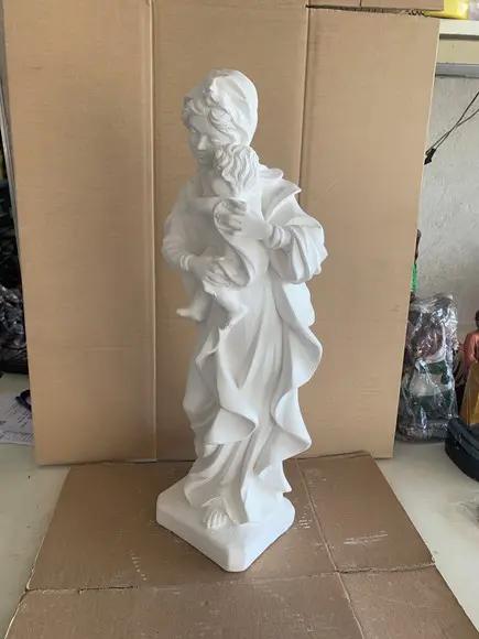 Mãe de Deus Imagem Nossa Senhora Mãe de Deus Gesso Cru