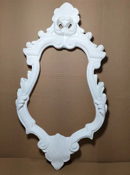 Moldura Violão de Parede em Gesso Cru Escultura p/ Pendurar