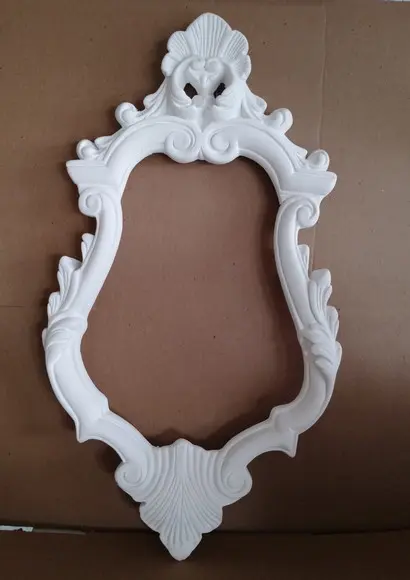 Moldura Violão de Parede em Gesso Cru Escultura p/ Pendurar