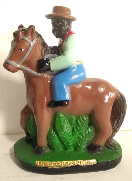Negrinho do Pastoreiro Imagem Preto Velho Negrinho c/ Cavalo