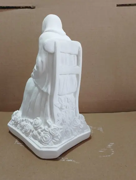 Nhá Chica Imagem Nha Chica Escultura em Gesso Cru