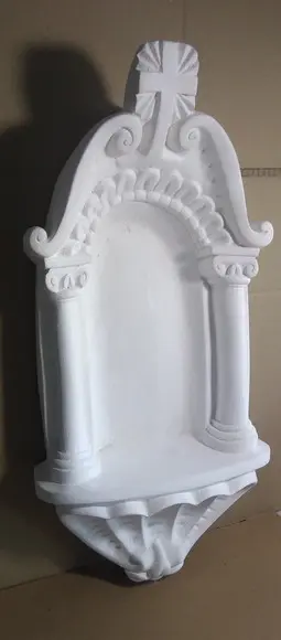 Nicho Grande de Parede Escultura em Gesso Cru