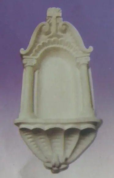 Nicho Grande de Parede Escultura em Gesso Cru
