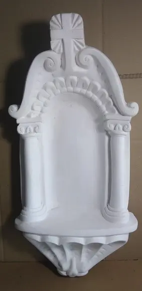Nicho Grande de Parede Escultura em Gesso Cru