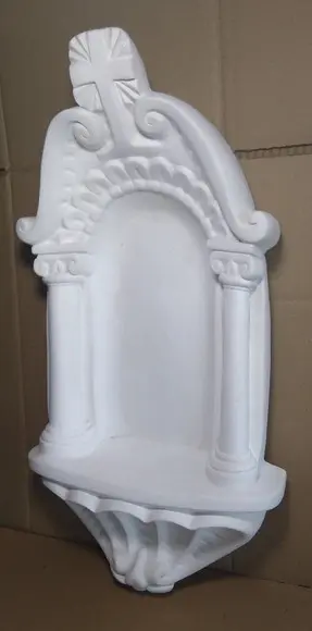 Nicho Grande de Parede Escultura em Gesso Cru
