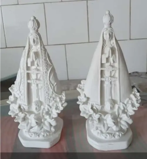 Nossa Senhora Aparecida 2 Imagem da Aparecida com 22cm Gesso