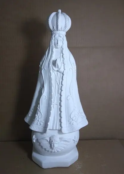 Nossa Senhora Aparecida Imagem N Sra Aparecida Gesso Cru 40c