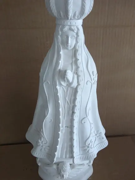 Nossa Senhora Aparecida Imagem N Sra Aparecida Gesso Cru 40c