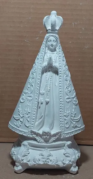 Nossa Senhora Aparecida Imagem N Sra Aparecida Gesso Cru