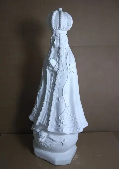 Nossa Senhora Aparecida Imagem N Sra Aparecida Gesso Cru 40c