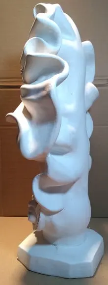 Nossa Senhora da Conceição Barroca Imagem em Gesso Cru 42cm