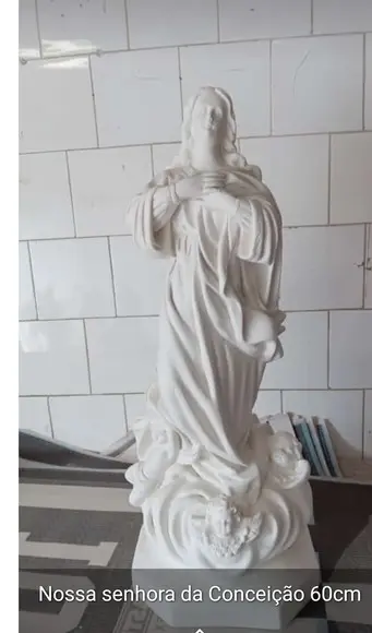 Nossa Senhora da Conceição Imagem N Sra. Conceição Gesso 60c