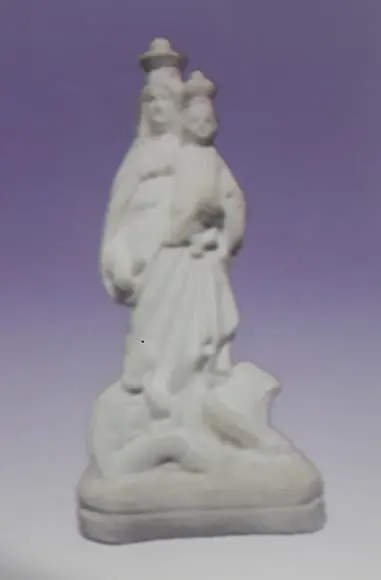 Nossa Senhora da Penha Imagem em Gesso Cru
