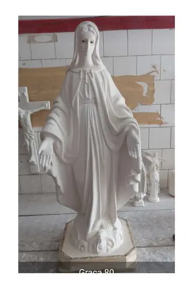Nossa Senhora da Graça Imagem Graça com Olho de Vidro 80cm
