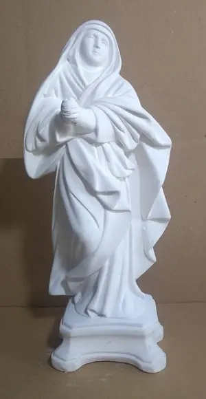 Nossa Senhora das Dores Imagem Santa N Sra Dores Gesso Cru