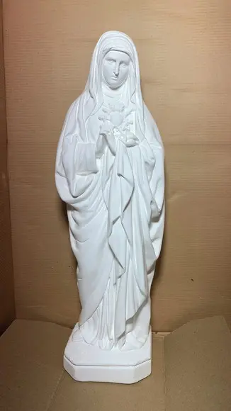 Nossa Senhora das Dores Imagem N Sra Dores 43cm Gesso Cru