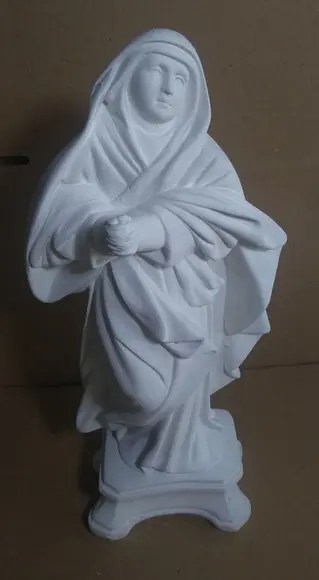 Nossa Senhora das Dores Imagem Santa N Sra Dores Gesso Cru