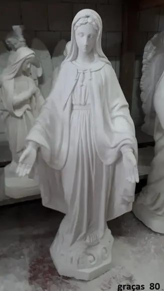 Nossa Senhora das Graças Imagem N Sra Graça Escultura C/80cm