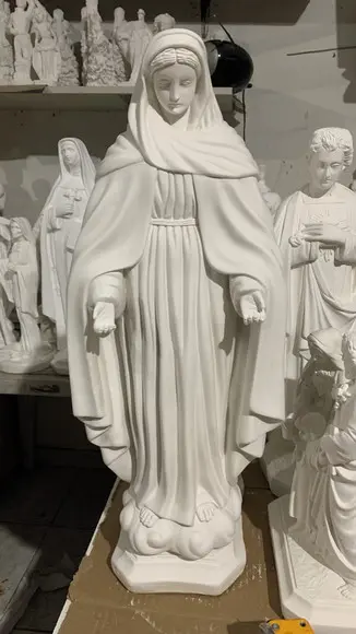 Nossa Senhora das Lagrimas Imagem N Sra Lagrima Gesso 60cm