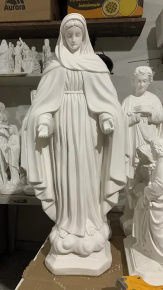 Nossa Senhora das Lagrimas Imagem N Sra Lagrima Gesso 60cm