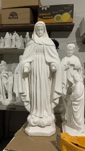 Nossa Senhora das Lagrimas Imagem N Sra Lagrima Gesso 60cm