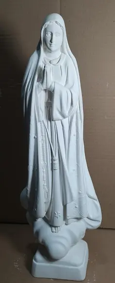 Nossa Senhora de Fátima Imagem de N Sra Fatima em Gesso Cru