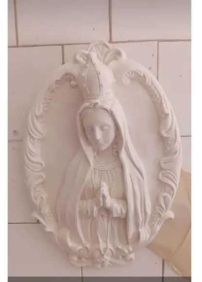Nossa Senhora de Fatima Imagem N Sra Fátima Placa de Parede