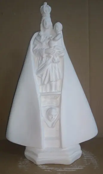 Nossa Senhora de Nazaré Imagem N Sra Nazare em Gesso Cru