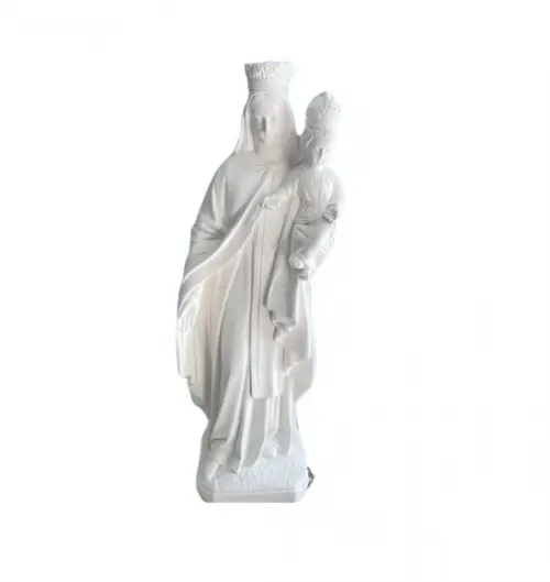 Nossa Senhora do Carmo Imagem N Sra do Carmo Gesso Cru 60cm