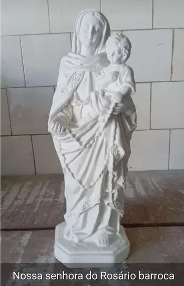 Nossa Senhora do Rosário Imagem N Sra Rosario Barroca 40cm