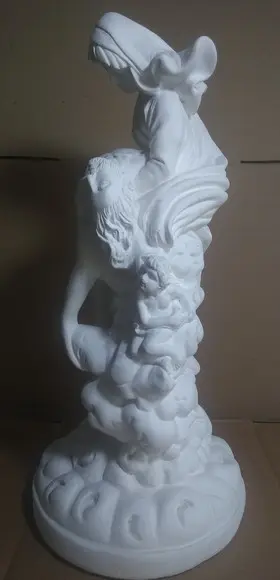 Nossa Senhora Pieta Imagem N Sra Pietá Piedade em Gesso Cru