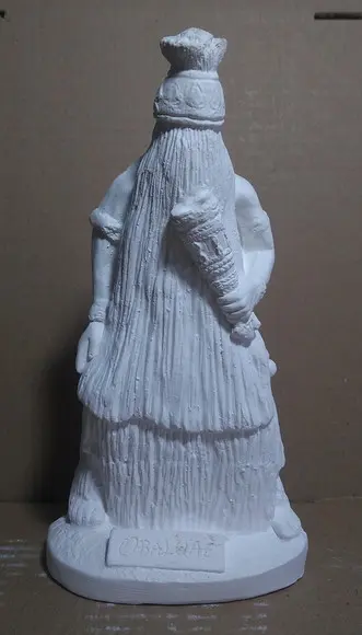 Obaluaê Orixá do Candomblé Imagem Omulu Orixas Gesso Cru