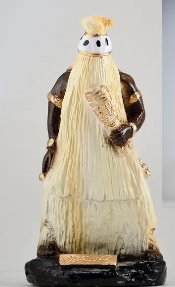Obaluae Imagem Obaluaê Orixá Candomblé Africano em Gesso