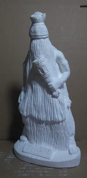 Obaluaê Orixá do Candomblé Imagem Omulu Orixas Gesso Cru