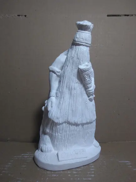 Obaluaê Orixá do Candomblé Imagem Omulu Orixas Gesso Cru