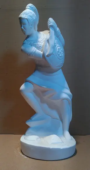 Ogum Orixá Imagem Ogum Orixá Africano Candomblé em Gesso Cru