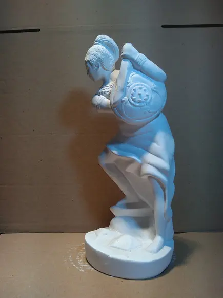 Ogum Orixá Imagem Ogum Orixá Africano Candomblé em Gesso Cru