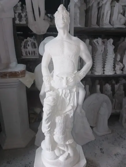 Oxaguian Imagem Orixá Candomblé Oxaguian Escultura 60cm