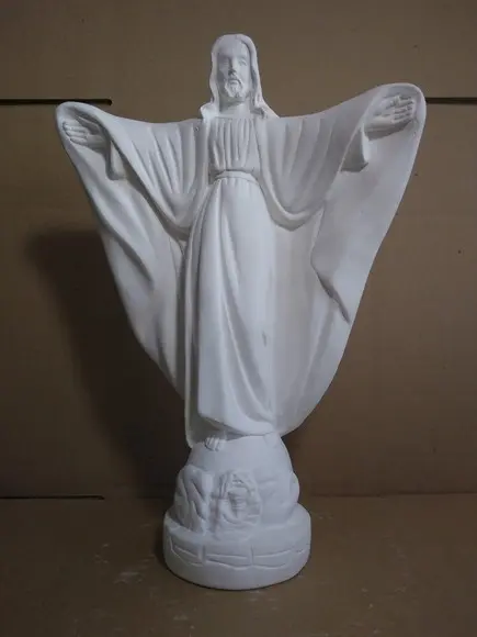 Oxalá Imagem Oxala Escultura Cristo Redentor Braços Aberto