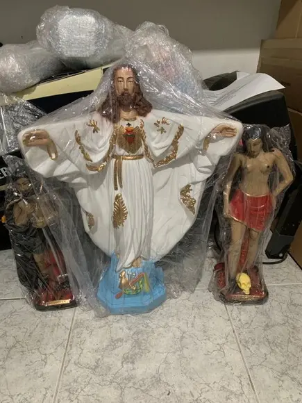 Oxalá Imagem Oxala Cristo de Braços Abertos 60cm
