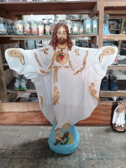 Oxalá Imagem Oxala Escultura Cristo de Braços Aberto