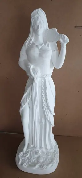 Oxum Imagem Mãe Oxum Orixá Africano em Gesso Cru Nova!