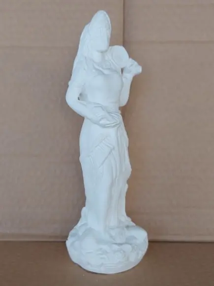 Oxum Imagem Oxum Orixá do Candomblé Escultura em Gesso Cru