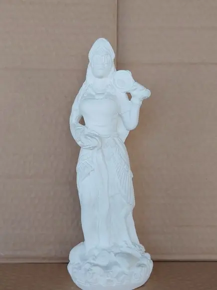 Oxum Imagem Oxum Orixá do Candomblé Escultura em Gesso Cru