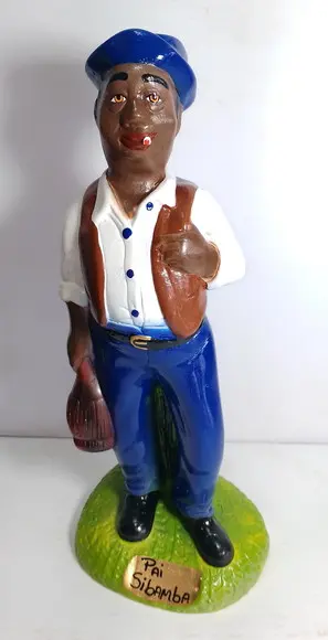 Pai Sibamba Imagem Mestre Si Bamba Escultura Baiano Mestre