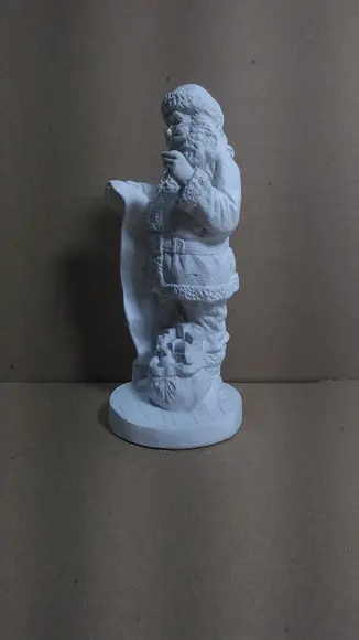 Papai Noel Imagem Papai Noel Escultura Gesso Cru