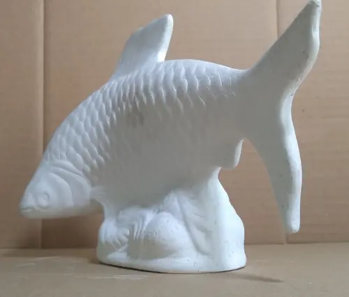 Peixe Piau em Gesso Cru Imagem Peixe.