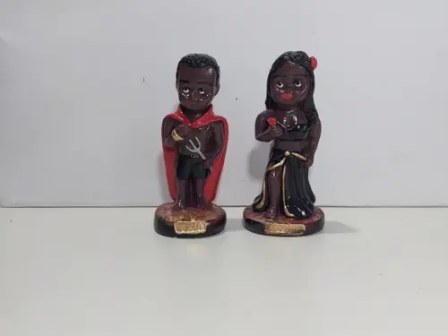 Pomba Gira Baby + Exu Baby Casal Criança Baby