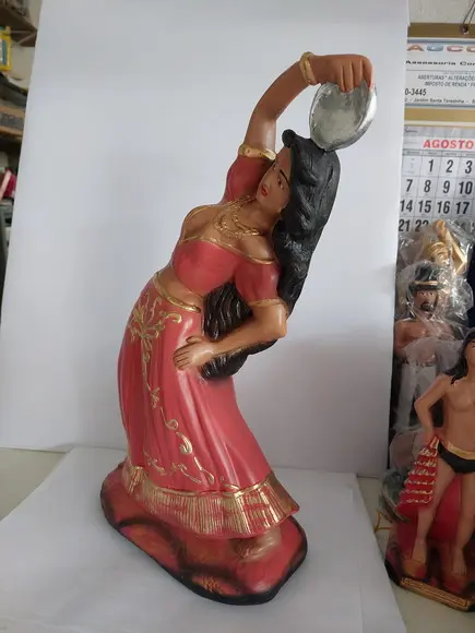 Pomba Gira com Pandeiro Imagem Pomba Gira Cigana c/ Pandeiro