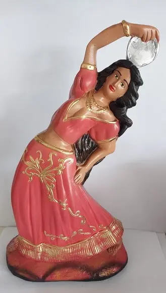 Pomba Gira com Pandeiro Imagem Pomba Gira Cigana c/ Pandeiro